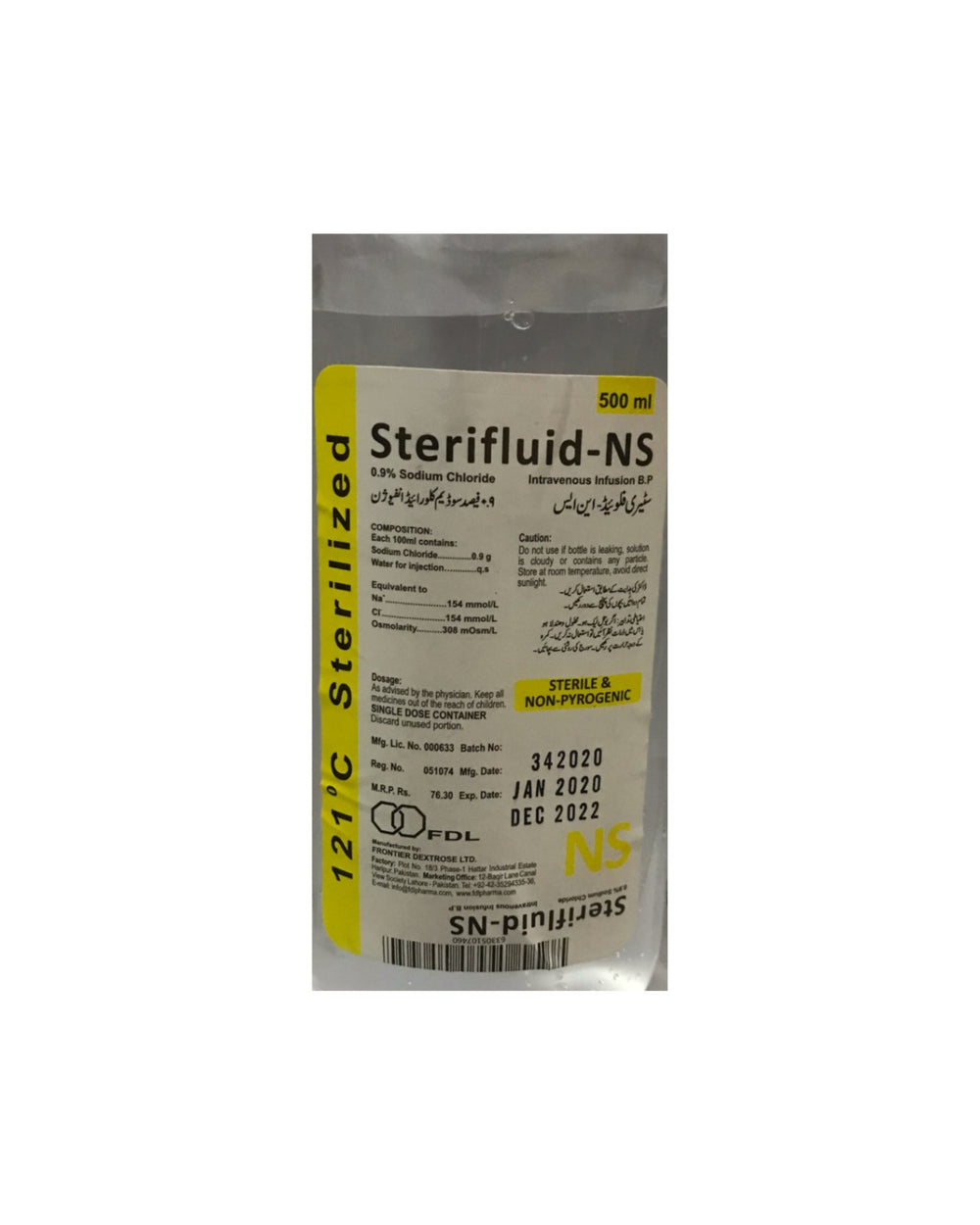 FDL Ns Infusion 0.9% 500ml