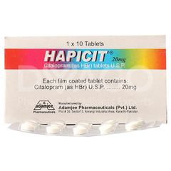 Hapicit Tablets 20mg (1 Box = 10 Tablets)