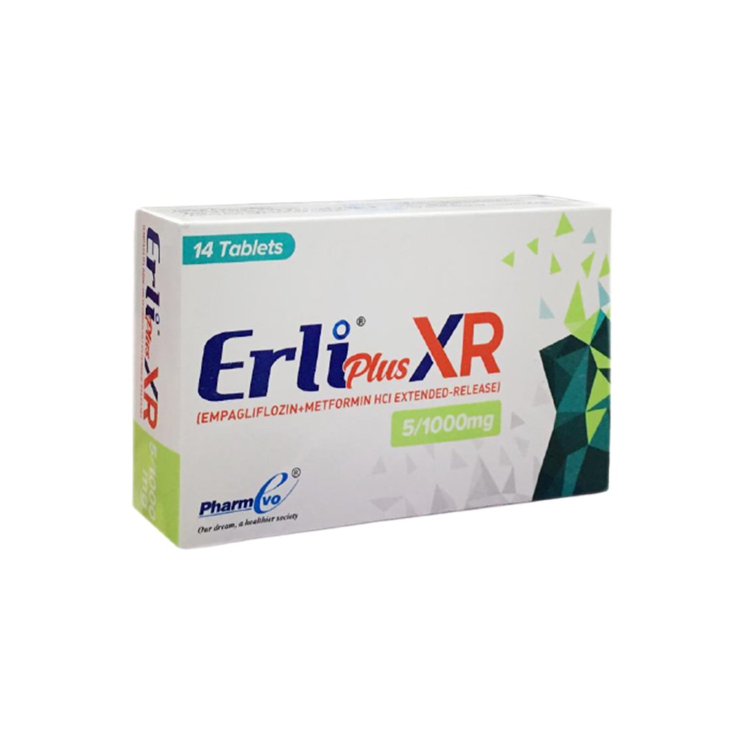 Erli Plus Xr Tablets 12.5/1000mg (1 Box = 2 Strips) (1 Strip = 7 Tablets)