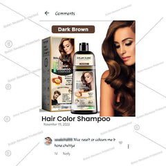Instant Hair Color Shampoo + Conditioner (Dark Brown) – A Blend of Herbal Extracts – For Men & Women