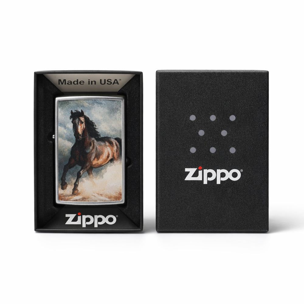 ZIPPO LIGHTER WILD STALLION DESIGN 6819200 CI412373 Default Title - MamasJan Tobacco Shop