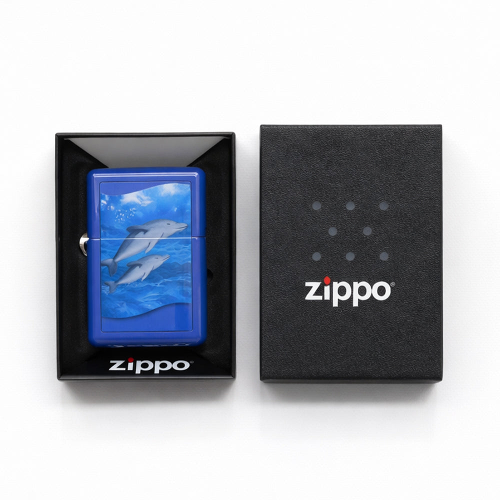 ZIPPO LIGHTER 7141229 CI412701 REG ROYAL BLUE MATTE Default Title - MamasJan Tobacco Shop