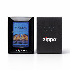 ZIPPO LIGHTER 7142229 CI412702 PAKISTAN BLUE MATTE Default Title - MamasJan Tobacco Shop
