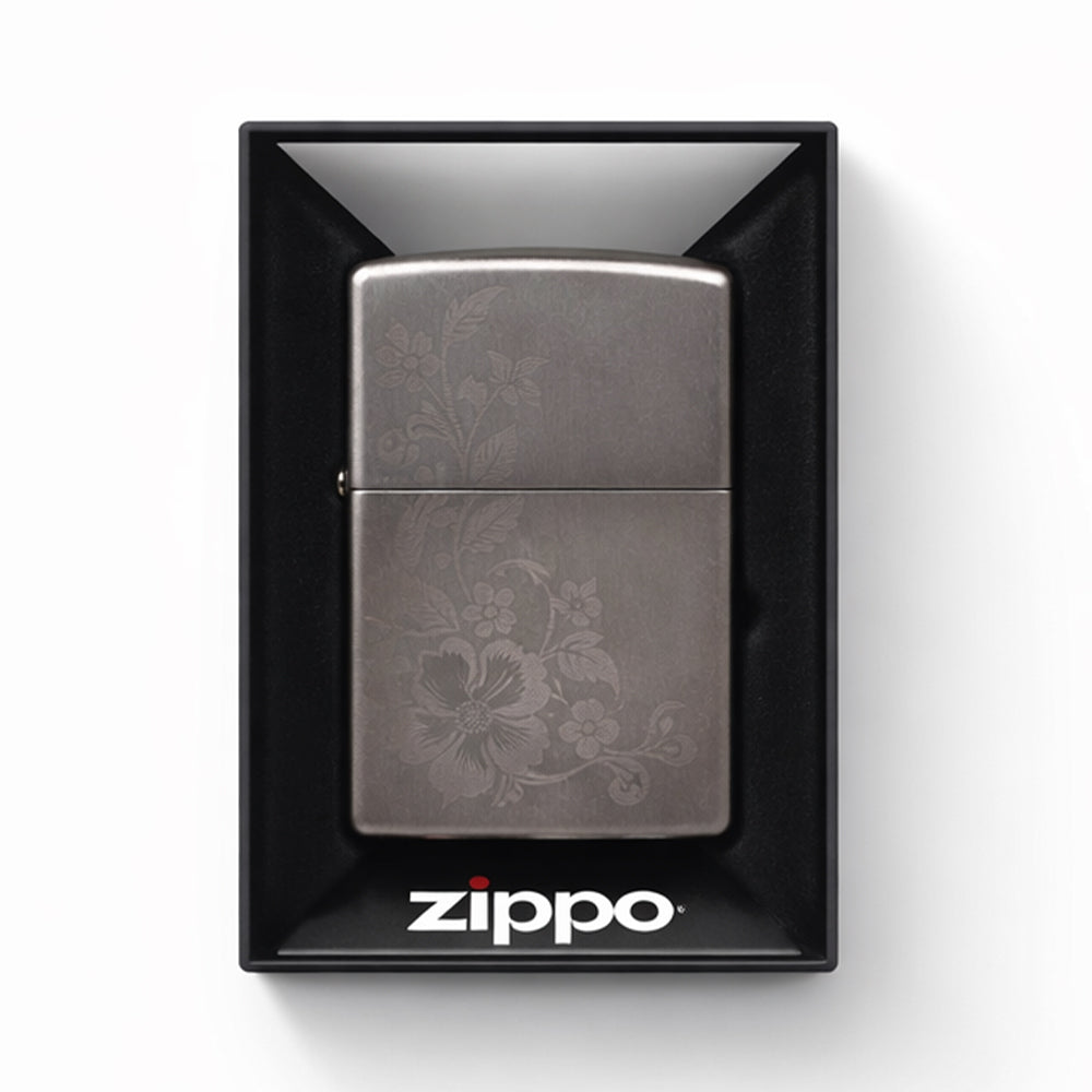 ZEPPO LIGHTER 8154AE184546 205 REG FLOWER BUTTERFLY Default Title - MamasJan Tobacco Shop