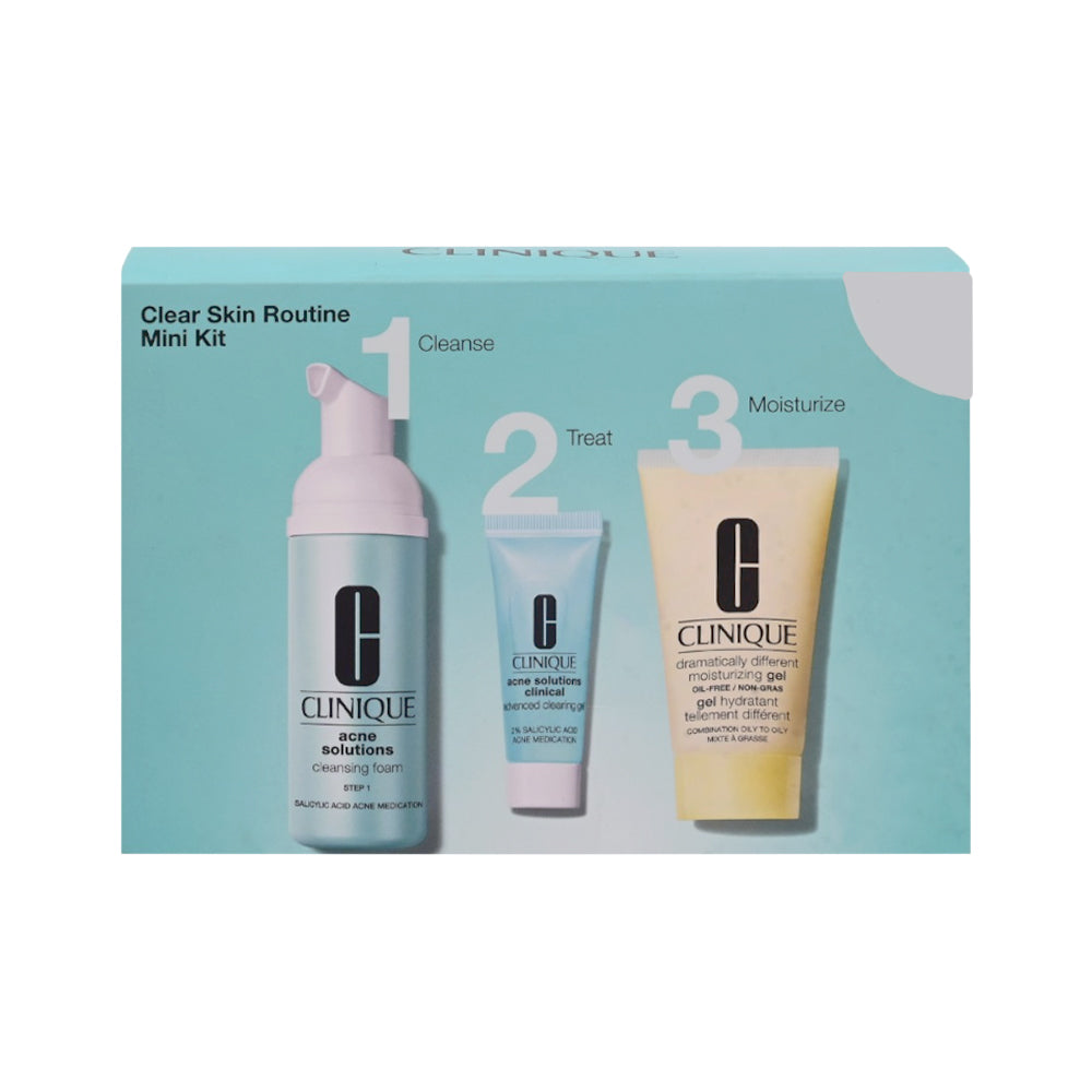 CLINIQUE CLEAR SKIN ROUTINE MINI KIT NEW Default Title - MamasJan Makeup