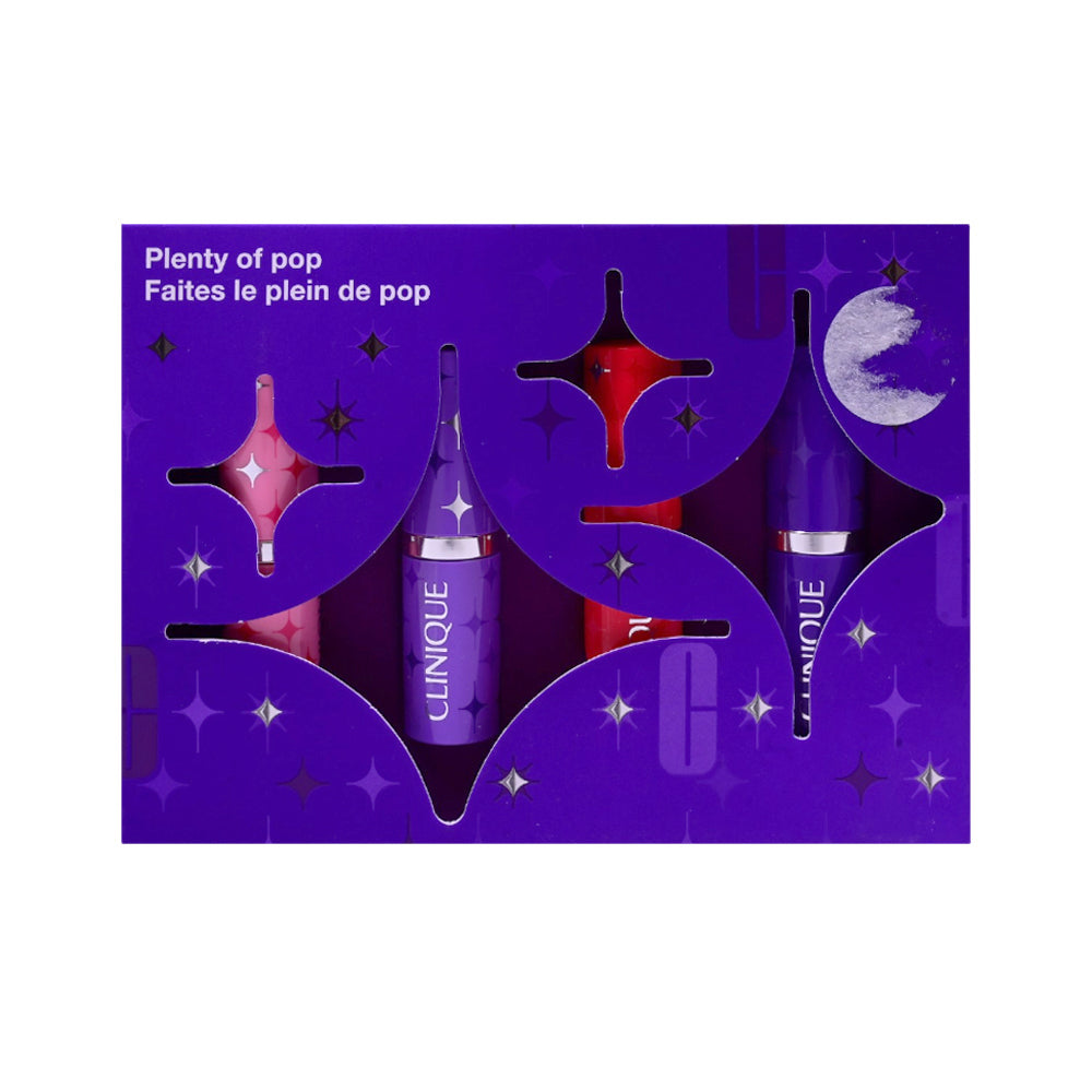 CLINIQUE PLENTY OF POP LIPSTICK 4PC SET NEW Default Title - MamasJan Makeup