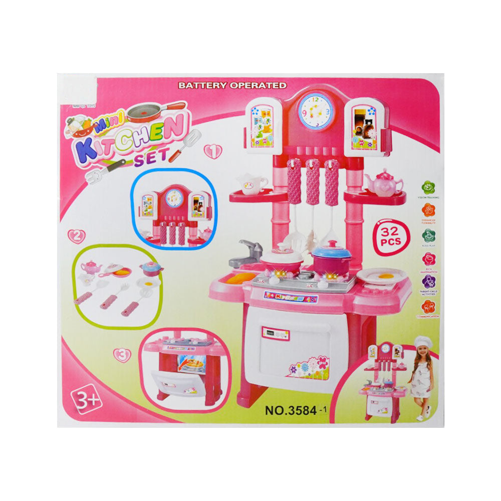 3584-1 MINI KITCHEN SET 32PC A.I Default Title - MamasJan Toys