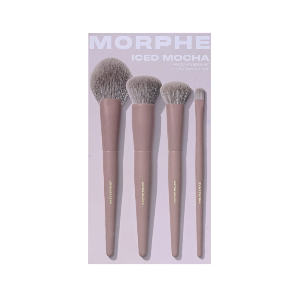 MORPHE ICED MOCHA 4PC FACE BRUSH SET Default Title - MamasJan Makeup
