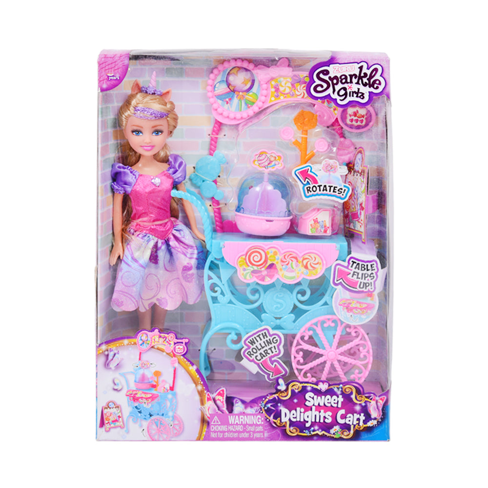 10082 SPARKLE GIRLZ SWEET CART DOLL A.I Default Title - MamasJan Toys