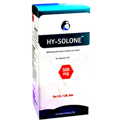 Hy-Solone Iv/Im Injection 500mg (1 Box = 1 Injection)