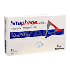 Sitaphage Tablets 50mg/500mg (1 Strip = 7 Tablets)