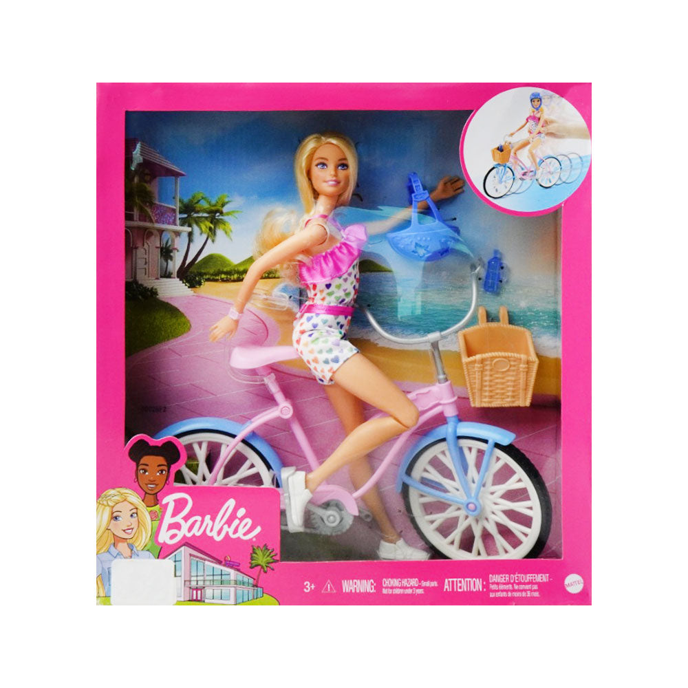 HBY28 BRB DOLL W-BIKE Default Title - MamasJan Toys