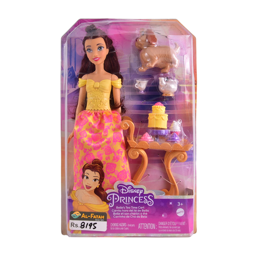 HLW19 DISNEY PRINCESS BELLE DOLL WITH TEA CART A.I Default Title - MamasJan Toys