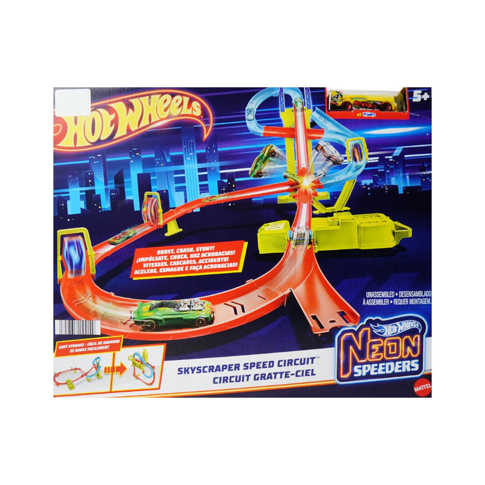 HPC07 HW ACTION NEON SPEEDERS SKYSCRAPER SPE TRACK Default Title - MamasJan Toys