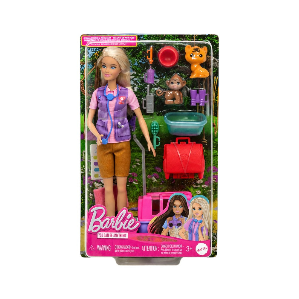 HRG50 BARBIE ANIMAL RESCUE & RECOVER DOLL A.I Default Title - MamasJan Toys