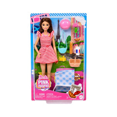 HWH99 BARBIE PINK PASSPORT PARIS DOLL A.I Default Title - MamasJan Toys