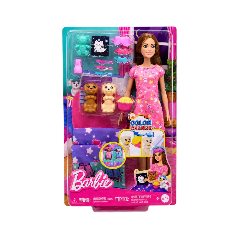 HXN01 BARBIE PUPPY SLUMBER PARTY DOLL A.I Default Title - MamasJan Toys