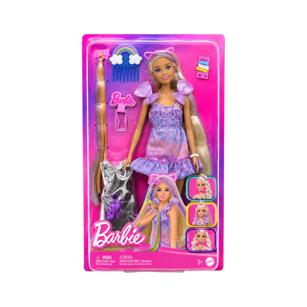 JCT72 BARBIE HAIR PLAY BLONDE DOLL A.I Default Title - MamasJan Toys