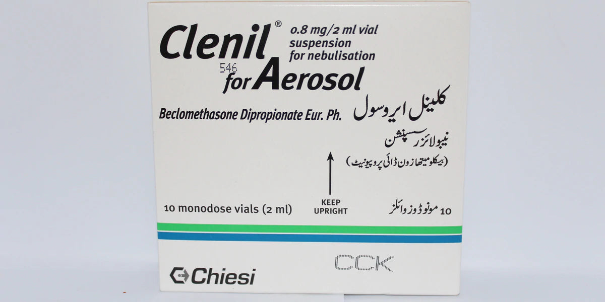 Clenil For Areosol Ampoule 0.8mg/2ml (1 Box = 10 Nebulization Solution)