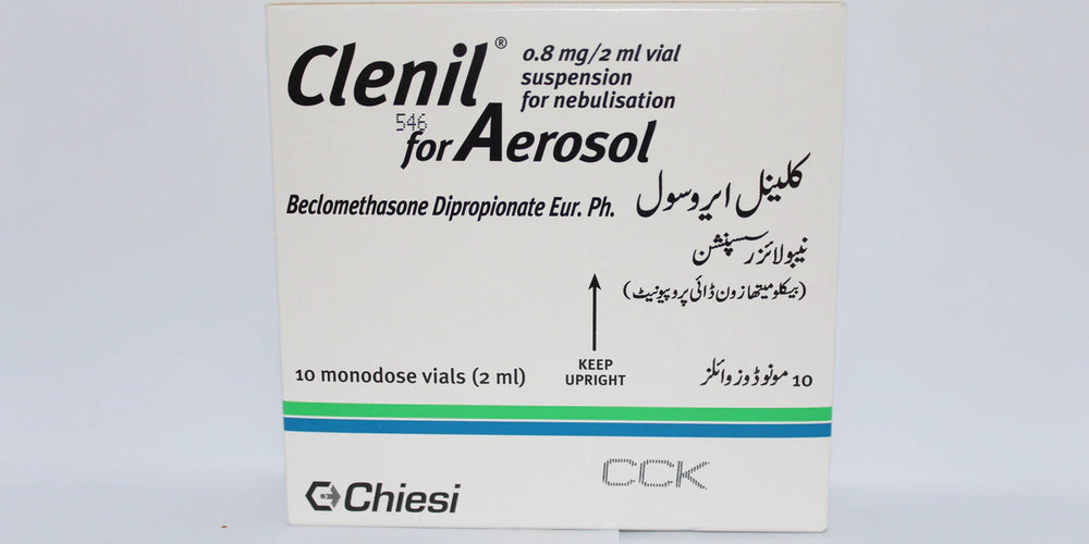 Clenil For Areosol Ampoule 0.8mg/2ml (1 Box = 10 Nebulization Solution)