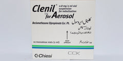 Clenil For Areosol Ampoule 0.8mg/2ml (1 Box = 10 Nebulization Solution)