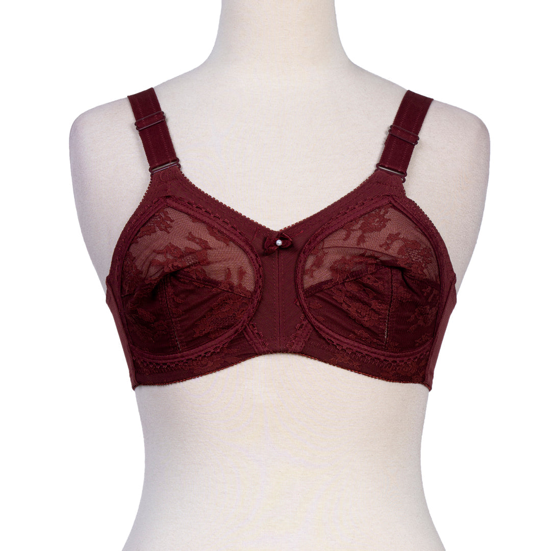 BELLEZA DOURINE LEAGUE BRA 004 MAHROON 42-F - MamasJan Lingerie