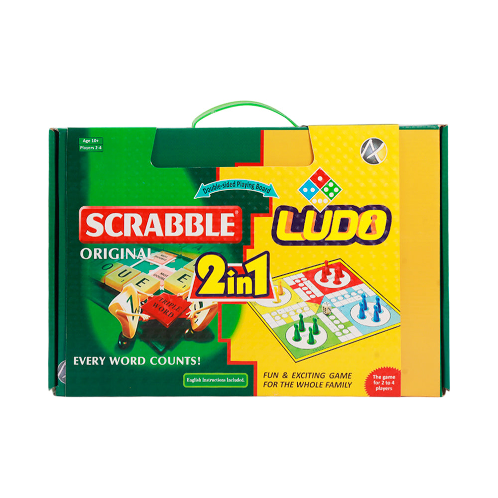 19923 SCRABBLE & LUDO 2IN1 (10+ YEAR) Default Title - MamasJan Toys