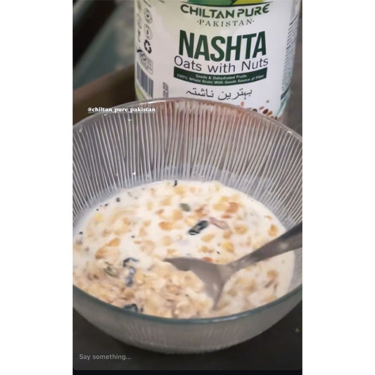Nashta Oats with Nuts - Fuel Your Day with a Nutritious Nutty and Crunchy Bite
