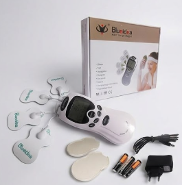 Blueidea Digital Therapy Machine Electronic Pulse Massager With 4 Electrode Gel Pads Full Body Pain Relief System - The Healthcare Shop Pakistan