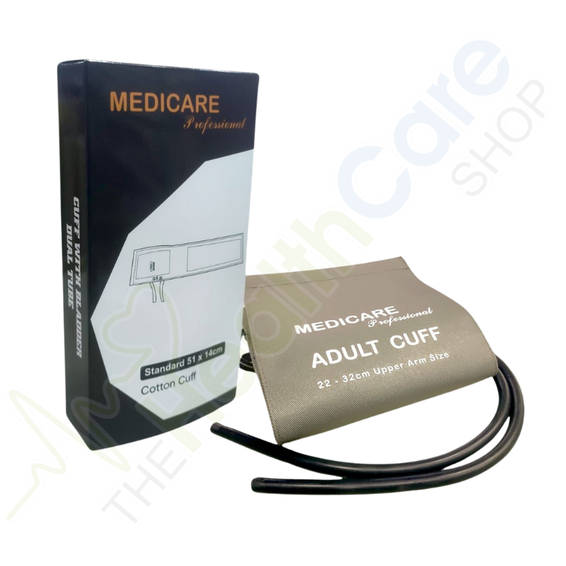 Medicare Professional Cuff With Bladder Dual Tube For Accurate Blood Pressure Monitoring - The Healthcare Shop Pakistan