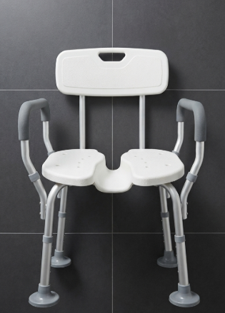 Ergonomic Heavy Duty Shower Chair U Groove Adjustable - The Healthcare Shop Pakistan