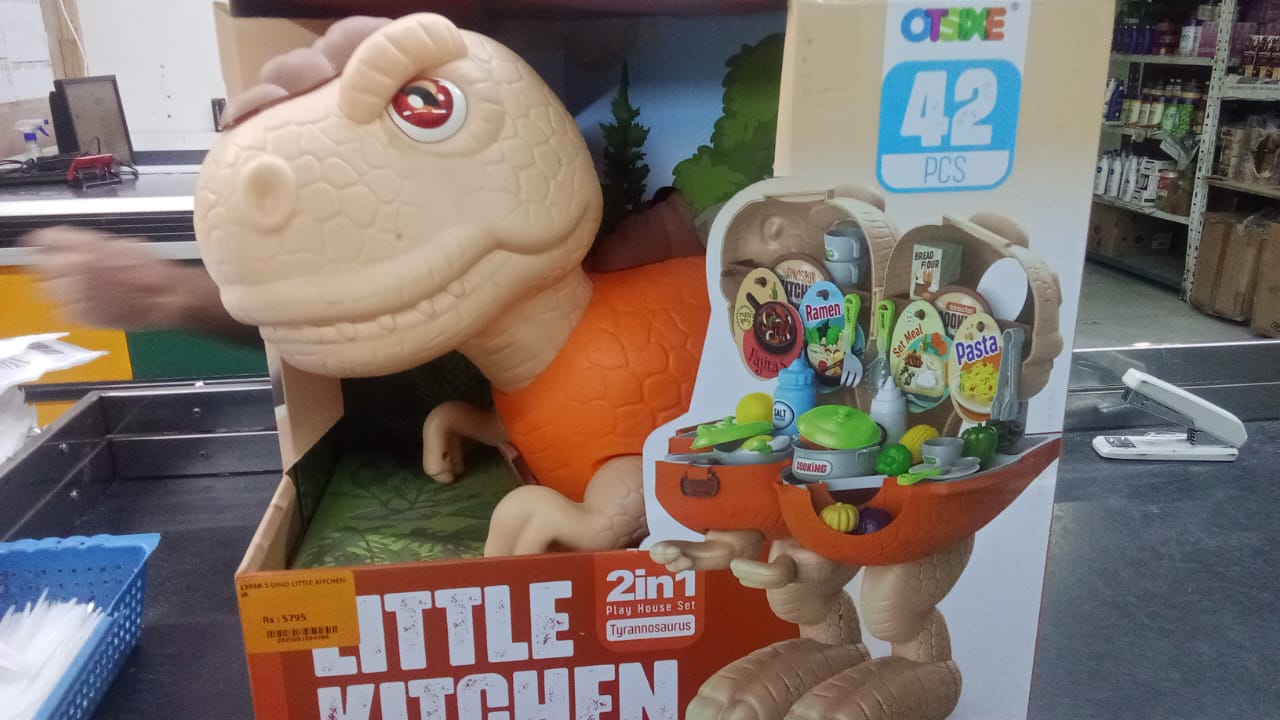 1368B-5 DINO LITTLE KITCHEN IR Default Title - MamasJan Toys