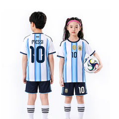 MESSI 2PC FOOT-BALL JERSEY BLU/WHT IRS-26 2-3 YEAR 002 13-14 YEAR - MamasJan KidsWear