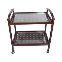 Tea Trolley Net 2 Shelf D-Brown Default Title - MamasJan Household