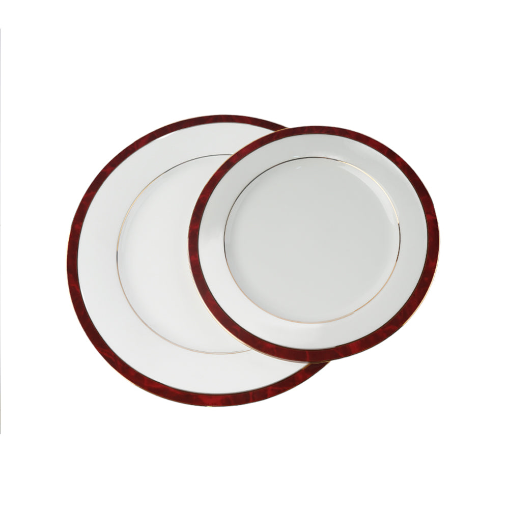 PLATE SET 24 PC NORITAKE M008 Default Title - MamasJan Crockery
