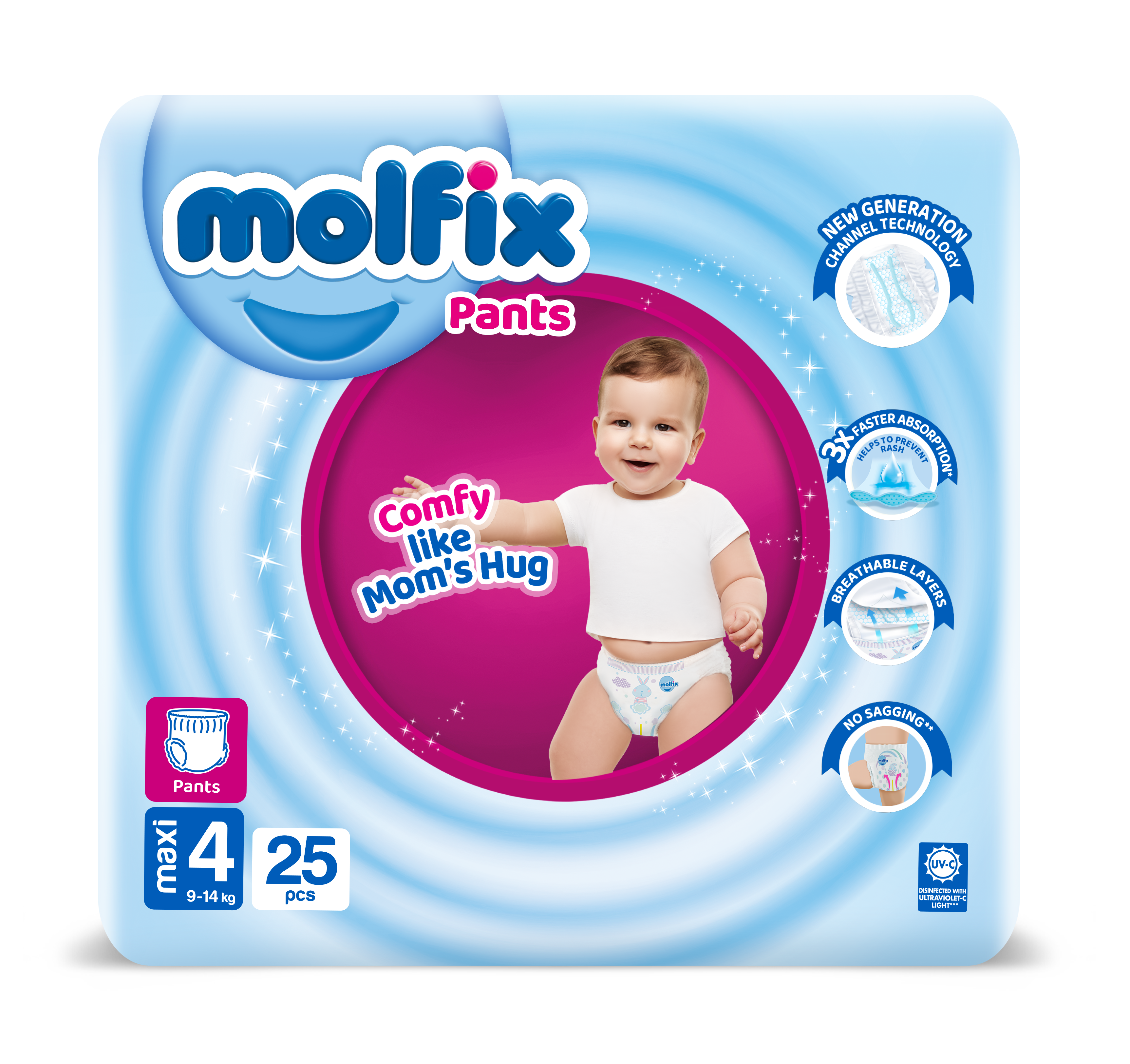 MOLFIX PANTS MAXI NO4 9-14 KG 25 PCS Default Title - MamasJan Grocery Nonfood