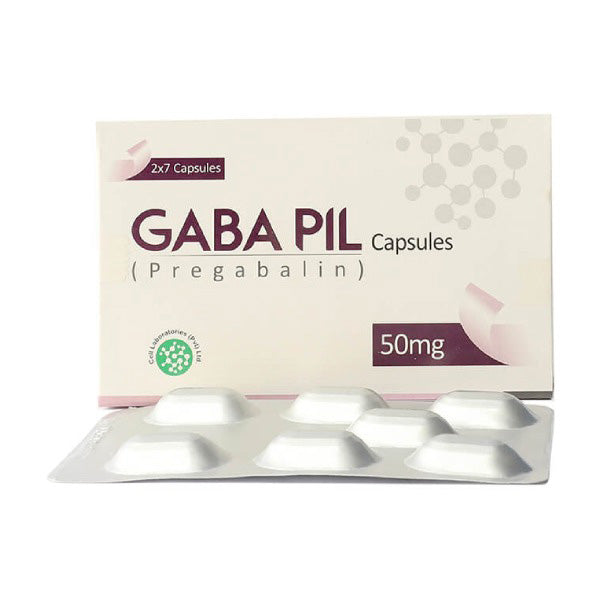 Gabapil Capsules 50mg (1 Strip = 7 Capsules)