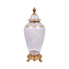 BOWL CANDY CRYSTAL BRASS E8-J2053-1 JSA030-20 Default Title - MamasJan Decoration