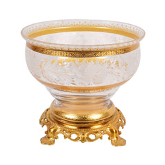 BOWL CRYSTAL BRASS E8-B3026-1 JSA04-20 Default Title - MamasJan Decoration