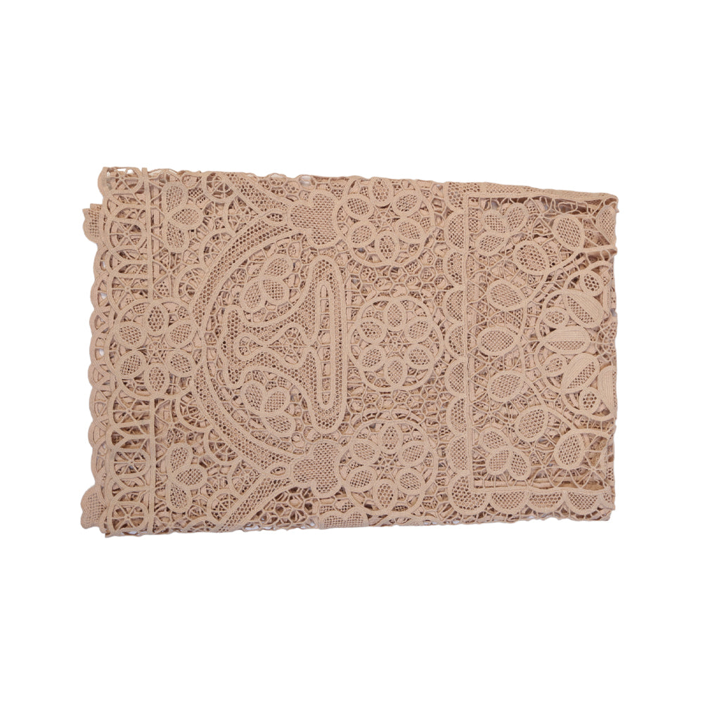 Table Cloth Mat Ir Beige 36 Square C-271 Default Title - MamasJan s