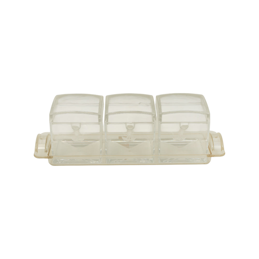 JAM POT SET 3PC ACRYLIC IR F2904 Default Title - MamasJan Crockery