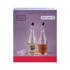 OIL BOTTLE SET 2PC ACRYLIC 220 ML IR F2341 Default Title - MamasJan Crockery