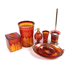 Bathroom Set Crystal Brass 7Pc Y105063 Jsb06-C59-1 Default Title - MamasJan Décor