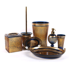 Bathroom Set Crystal Brass 7Pc Y105063 Jsc05-C201-1 Default Title - MamasJan Décor
