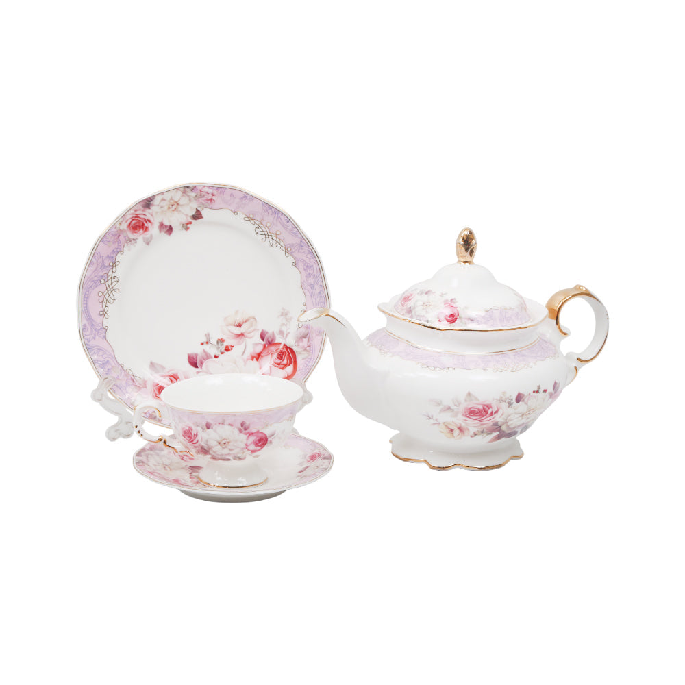 TEA SET ROYAL BISTRO 24PC J1816-90A Default Title - MamasJan Crockery