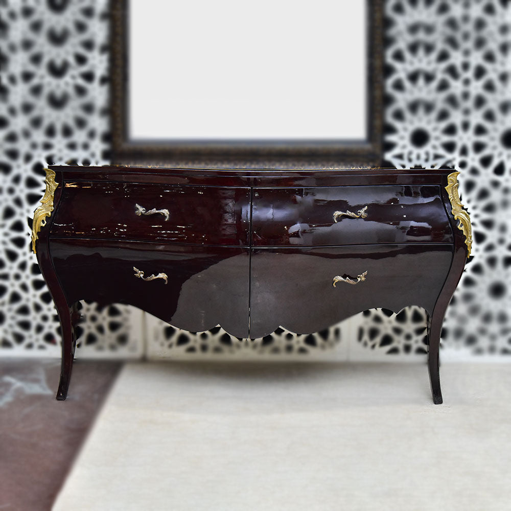 CONSOLE WOOD BLACK IR Default Title - MamasJan Furniture