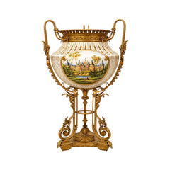 VASE CRYSTAL BRASS DQ3060-008 P213A-OY-29 Default Title - MamasJan Decoration