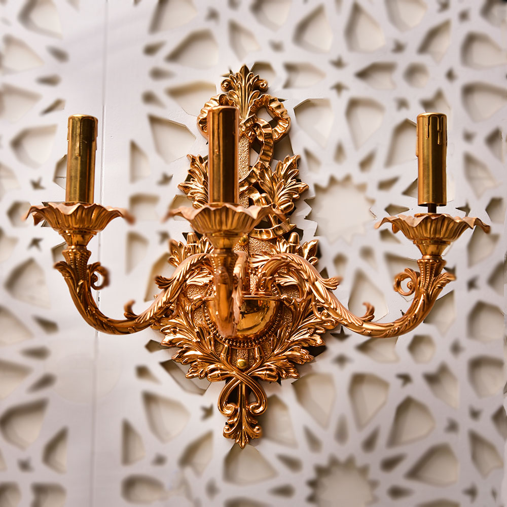 WALL LIGHT BRASS E9-WL3-04 Default Title - MamasJan Furniture