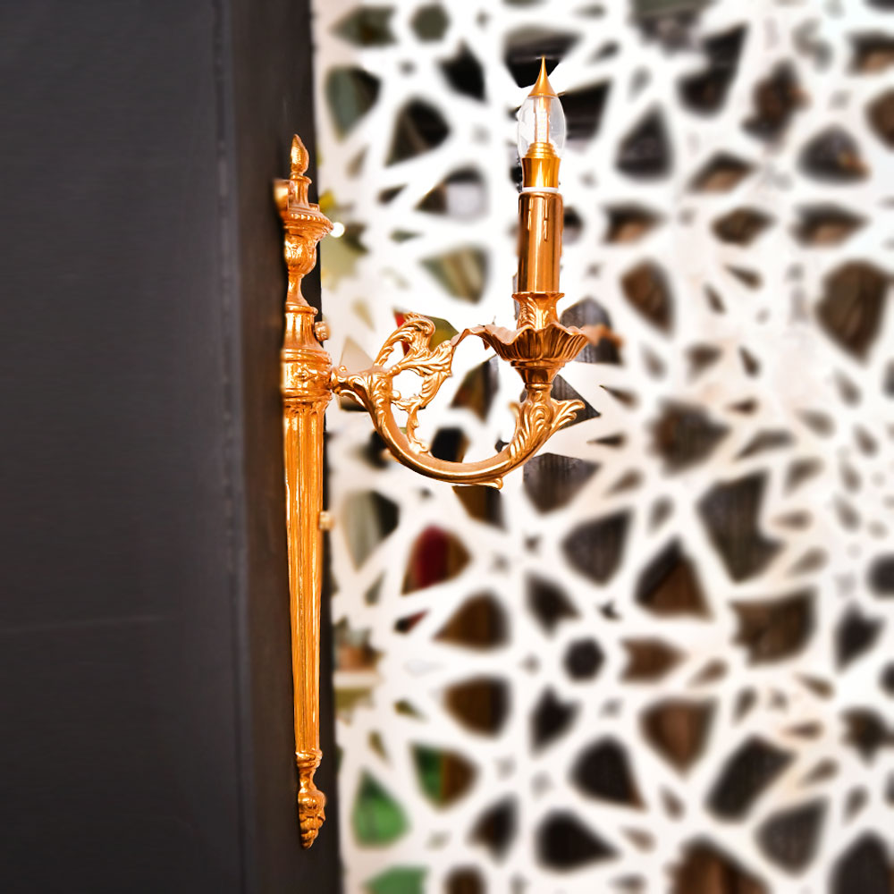 WALL LIGHT BRASS E9-WL1-02 Default Title - MamasJan Furniture