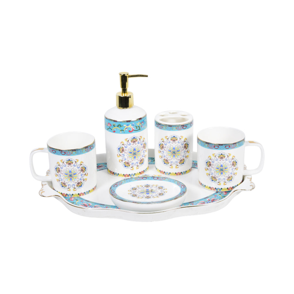 BATHROOM SET 6PC ROYAL BISTRO JDC013-656C-6 Default Title - MamasJan Décor